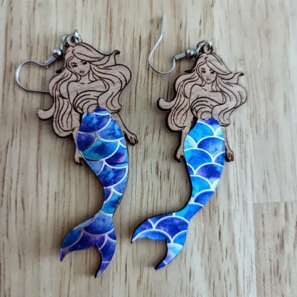 Mermaid earrings product photo