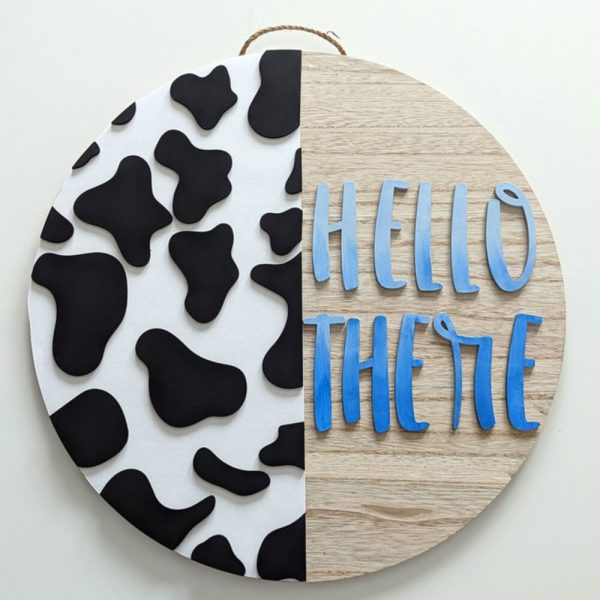 Moo-tiful Welcome Sign Design (FILES ONLY) - Yellow Lab Creations